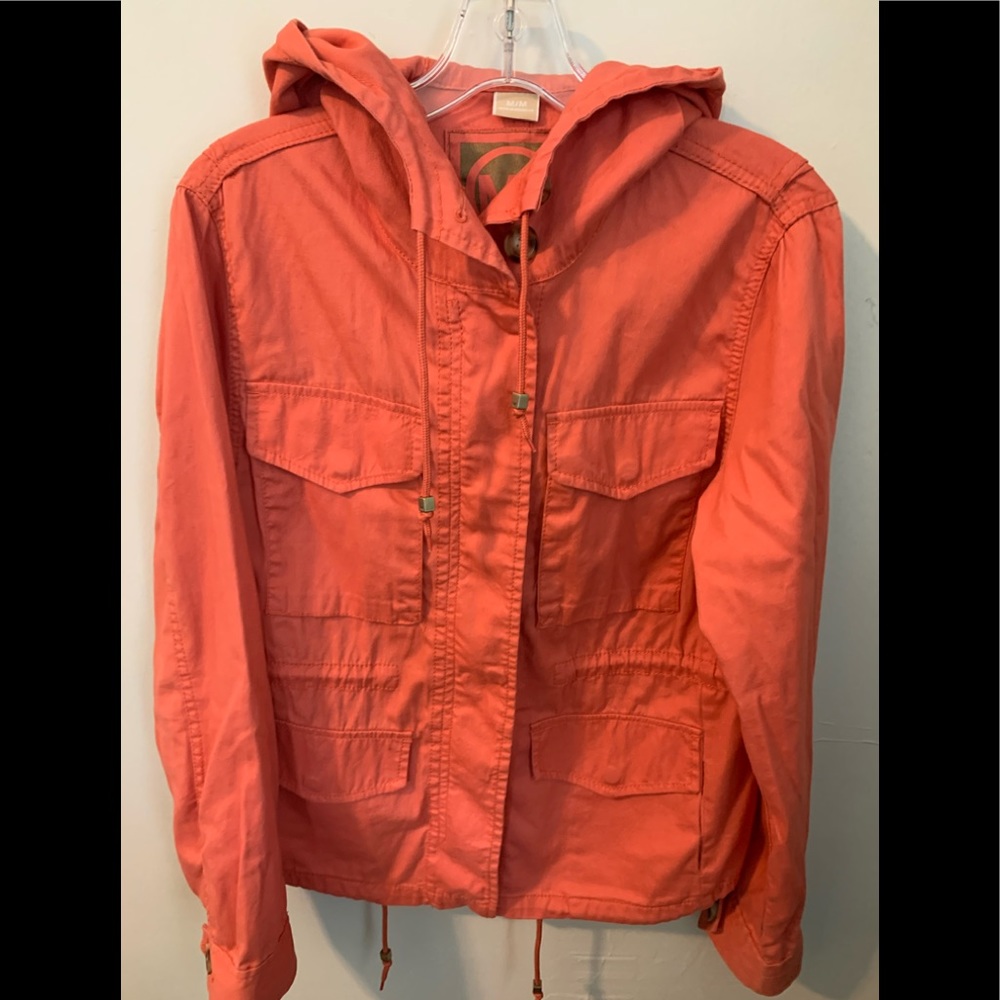 NWOT Micheal Kors Lightweight Hooded Jacket